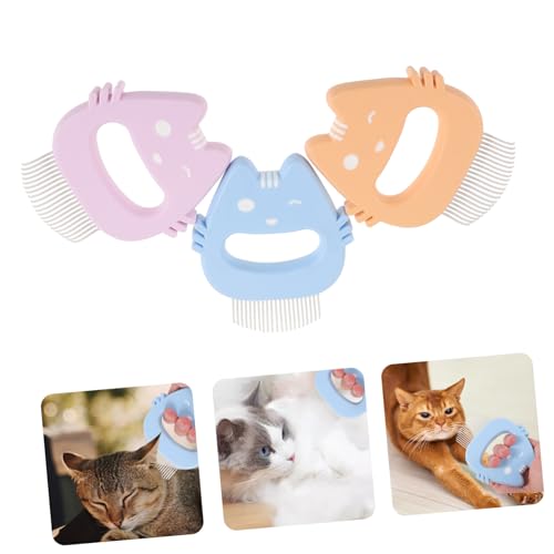 FRCOLOR 3 Pecas Acessórios Para Animais De Estimação Escova De Cuidados Para Animais De Estimação Pe