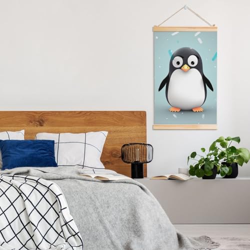 Toile suspendue pingouin pour chambre enfant et bébé - 7