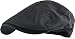 Wonderful Fashion Men's Classic Herringbone Tweed Wool Blend Newsboy Ivy Hat (Small/Medium, Charcoal)