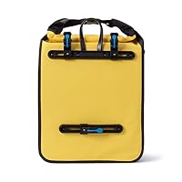 #DoYourOutdoor 3in1 Hinterradtasche mit praktischem Schnellverbindungssystem für Gepäckträger - Wasserdicht & Reflektierend - 23 Liter Fahrradtasche mit Schultergurt, Tragegriff - gelb – Ansicht 6