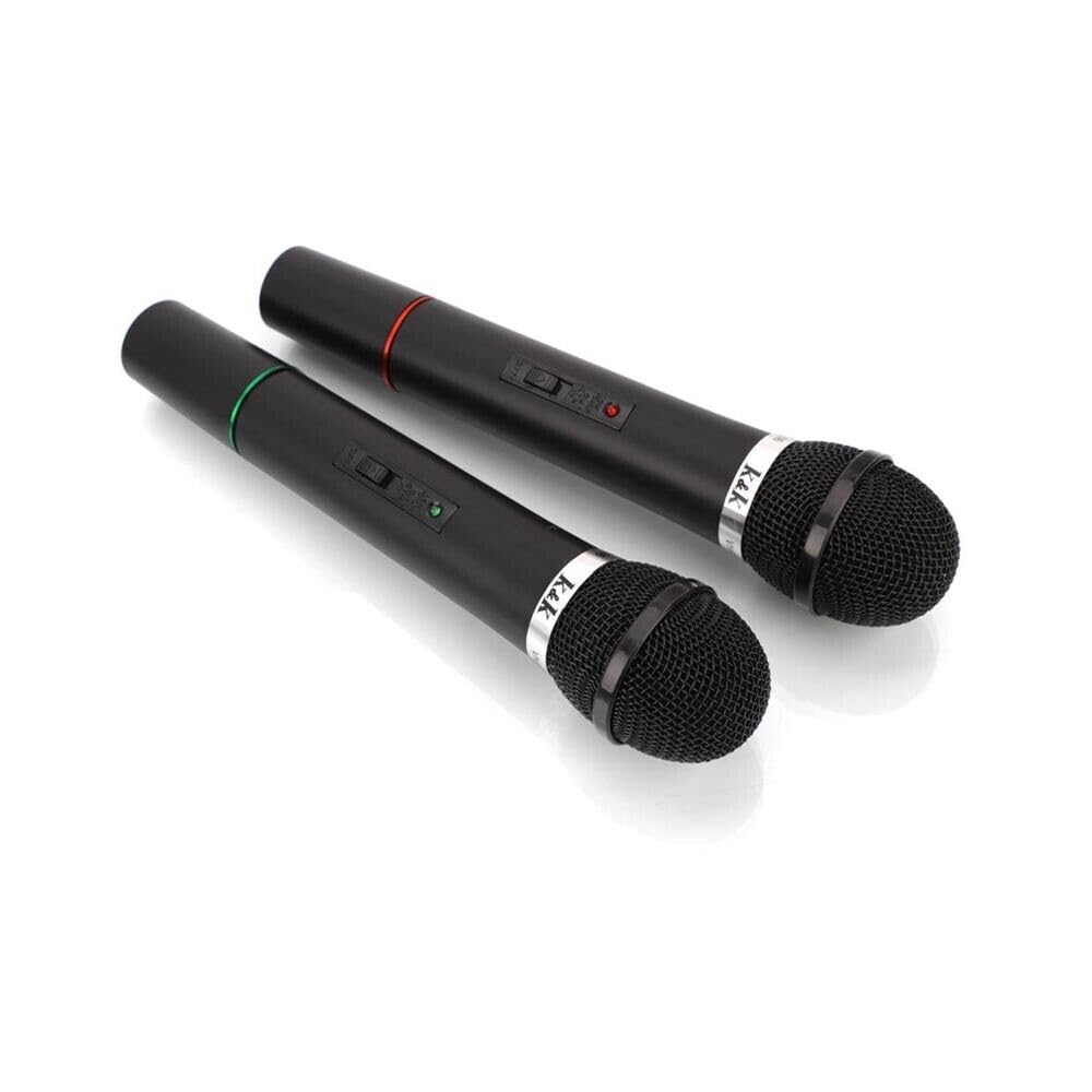 Microfono Dinamico Professionale 2 In 1 – Cablato E Wireless Con Ricevitore – Mano Libera