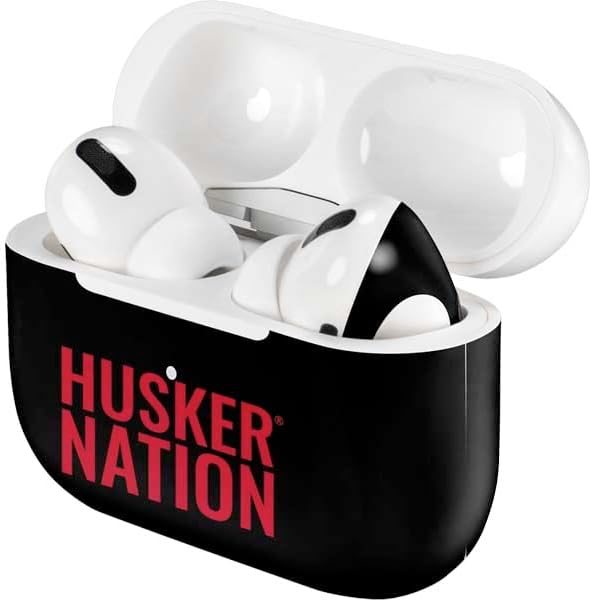 Skinit Decal Audio Skin Compatible with Apple AirPods Pro - Officially Licensed University of Nebraska Husker Nation Design