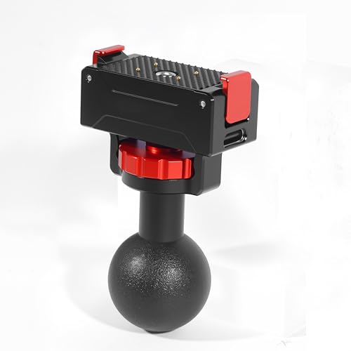 Base magnétique à dégagement rapide en alliage d'aluminium avec rotule de 2,5 cm pour OSMO360