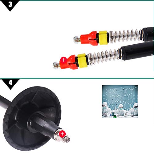 Polo de trekking ultraligero de aluminio telescópico con amortiguación y punta de tungsteno resistente 4