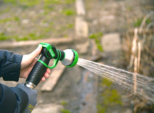 ikris One-Touch Lever Garden Hose Nozzle 9 Pattern Sprayer