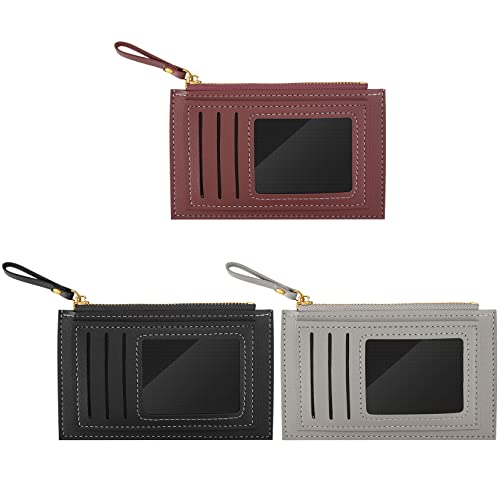 AIOUHMYM 3 Stück Geldbeutel Damen, Portmonee, PU Leder Portemonnaie,...