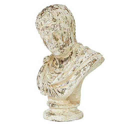 Deco 79 Beige Resin Vintage Sculpture, Bust 26 X 17 X 14 #TOP2