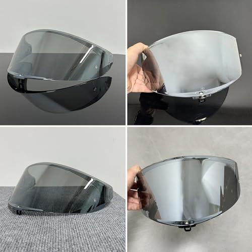 ヘルメットバイザーレンズ, オートバイヘルメットバイザーゴーグルレンズ AGV K6 K6Sヘルメット用 UVカットバイザー(Silver)