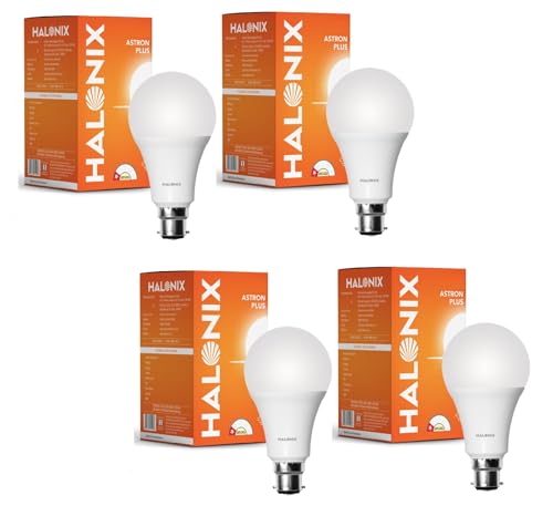 Image of Halonix 14W LED Light Bulb | White (6500K) |Energy Efficient| 4kv Surge Protection | High Lumens Per Watt | Pack of 4