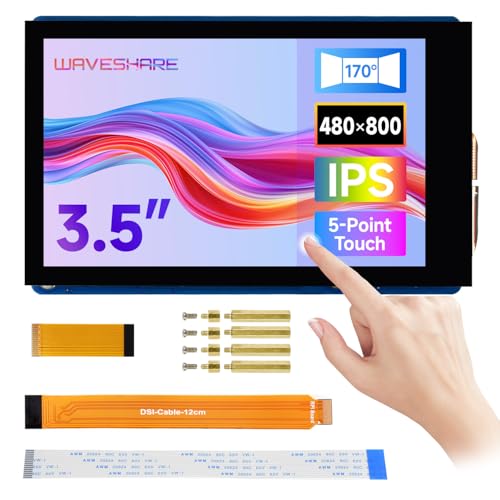 Écran tactile DSI 3.5 pouces 480x800 - Dalle IPS capacitive haute précision pour Raspberry Pi