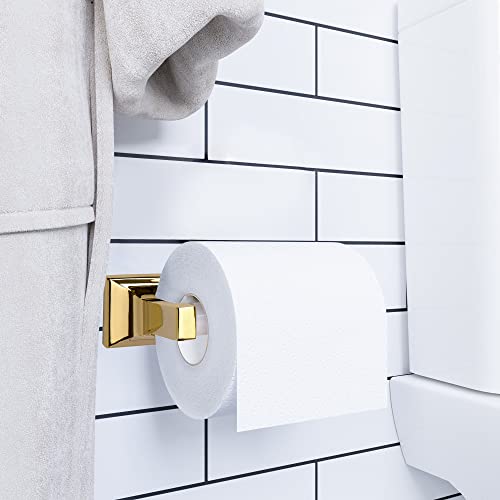 Design House 533299 Millbridge Bath Accessories, Toilet Paper Holder, Polished Brass #TOP2