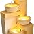 31.89" 4-Tier Outdoor Garden Water Fountain, Floor-Standing Cascading Waterfall with LED Lights, Rustic Pot Water Feature for Patio, Backyard, Deck, Porch, Indoor Outdoor Home Decor