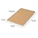 3 Pack Travel Journal Notebook for Travelers or School - Kraft Brown Soft Cover - 5.5” x 8.25” - 96 Blank Pages with 48 Sheets