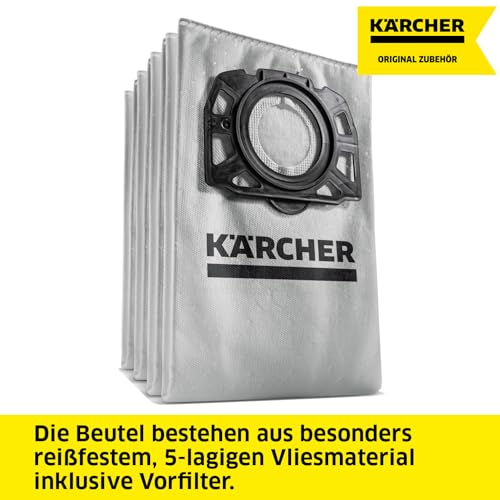 Kärcher Original Vliesfilterbeutel KFI 489 für Kärcher Nass-/Trockensauger, 4 Stück… – Ansicht 4