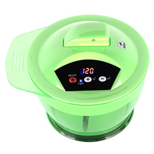 hair blender - Electric Hair Coloring Bowl，Hair Art Dyestuff Automatic Mixer Blender Household Hair Dye Cream Mixing Bowl Kit(Green)