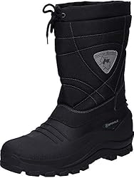 Spirale F993070SPI Hombre Botas de Nieve, Negro (N...: PARTE SUPERIOR: nailon repelente al agua y tejido revestido CHAQUETA: NixpreneTM, caucho sintético ligero e impermeable SUELA: NixpreneTM, caucho sintético ligero y flexible FORRO: polar con espuma aislante PLANTILLA: fieltro de doble capa