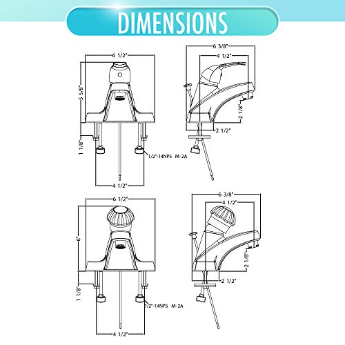 Aqua Vista 30-B410-AV Single Handle Bathroom Faucet