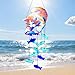 NYUWOAURC Glass Wind Chimes,Stained Glass Window Hangings Sun Catcher for Outdoor, Home&Garden Decor,House Warming Birthday Gifts for Women,Mom Unisex
