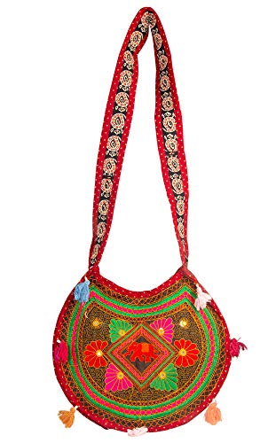 TribeAzure Sling Shoulder Crossbody Messenger Fashion Bag Embroidered Elephant Summer Beach Unique Boho4