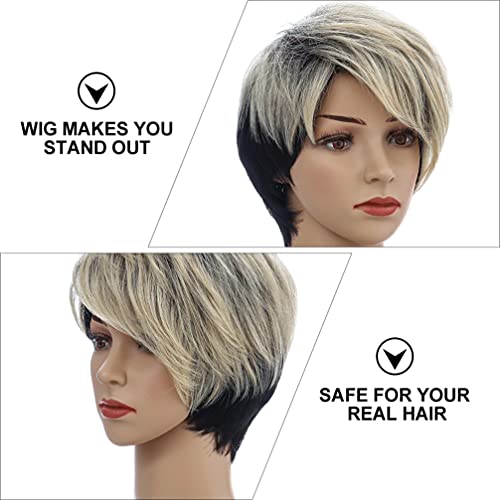 FRCOLOR Moda Franja Lateral Peruca Prática Falso Cabelo Curto Mulheres Acessórios Para O Cabelo