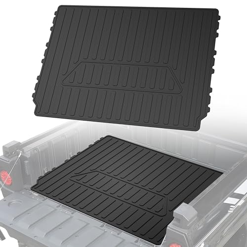 POKIAUTO Cargo Bed Mat for Kawasaki Mule PRO, Rear Rubber Cargo Bed Mat All Weather Protection Slush Liner for Kawasaki Mule PRO-MX EPS 2019-2025 Accessories (Replace #99994-1188)