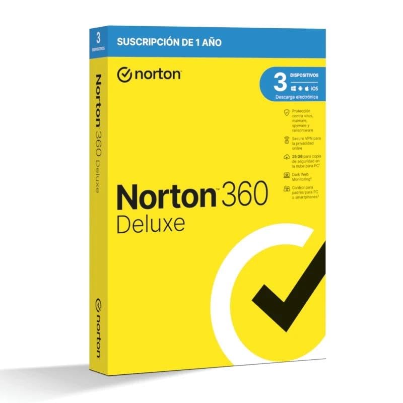 Antivirus con 25GB Almacenamiento, 1 Usuario, 3 Dispositivos, 12 Meses, Control Parental, monitoreo...