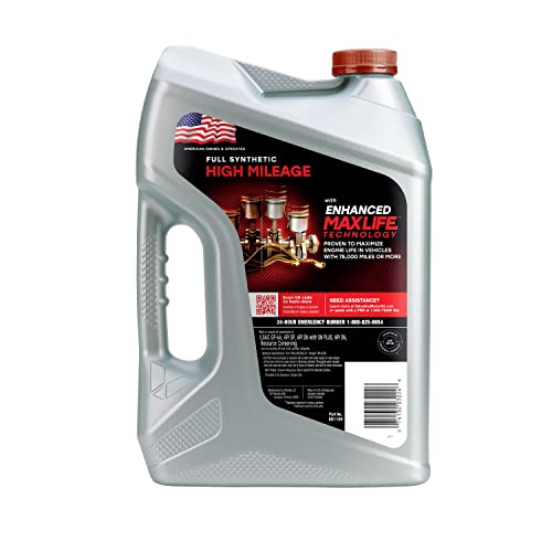 Image of Valvoline Full Synthetic High Mileage with MaxLife Technology SAE 0W-20 Motor Oil, (Model: 852399), 5 QT (Pack of 2)