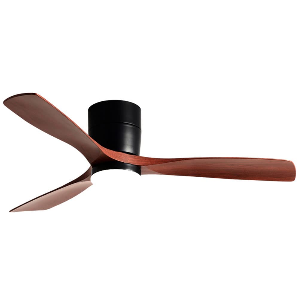 Moddeny Dimmable Smart Ceiling Fan With Lights Imitation Wood Hardware Ceiling Fan Light LED With Remote 42 Inch Living Room Ceiling Fan Modern Outdoor For Patios Ceiling Fan With Lights