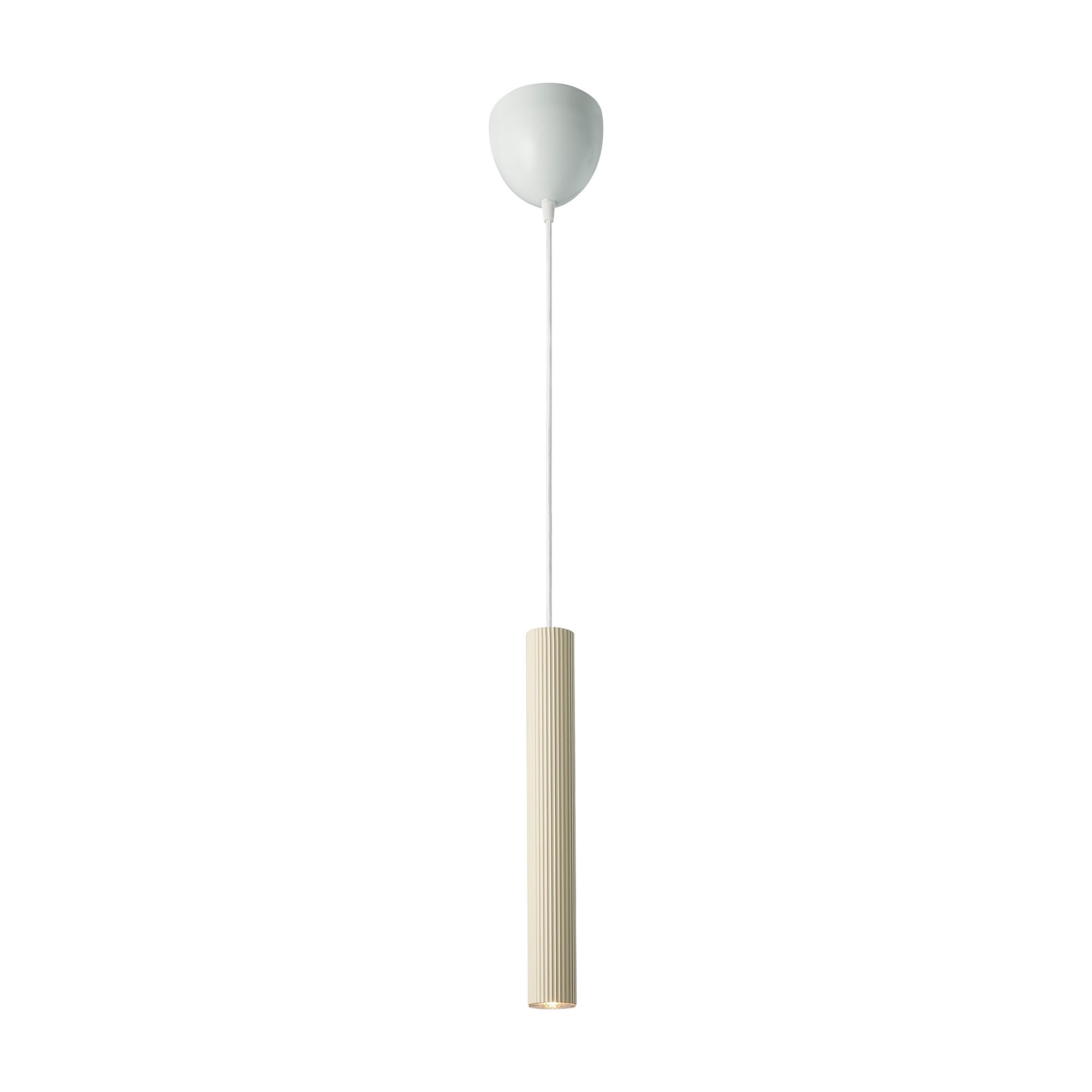 Nordlux Beige Vico Indoor Pendant Light Metal Gu10 Ribbed - Kitchen, Bedroom, Living Room Mains Powered, Ip20