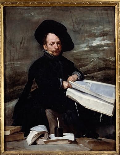 Portrait du bouffon Velazquez image sur toile affiche impression art