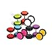 Earrings Lot of 14 Pieces Multi-Color Acrylic Fake Plugs Kit 0G Gauges Look (7 Pairs)
