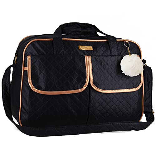 Kit Bolsa Bebê Mala Maternidade Impermeável Multifuncional Preto