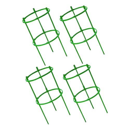 Kisangel Soporte para Plantas Trepadoras Jardín Ajustable Barras Jaula Redonda para Tomates y Flores con Estructura Modular Resistente para Macetas Interiores y Exteriores