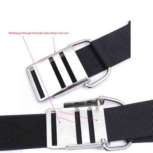 Correas de buceo ajustables tanques submarinismo hebillas acero inoxidable 2pcs 5