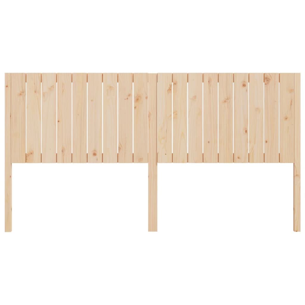 Testiera 185,5 x 4 x 100 cm in legno massello di pino, headboard rustica per telaio del letto, design unico, camera da letto cabecera de cama