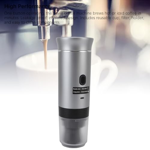Cafetera portátil con batería, capacidad 120 mL miniatura 5