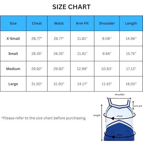 Danzcue Blusa feminina com estampa de uniforme de líder de torcida, Preto/branco, M