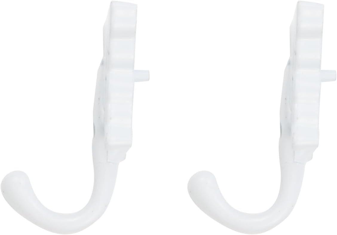 6PCS Butterfly Shaped Wall Hooks White Wall Mounted Coat Hangers Zinc Alloy Towel Hooks for Tie Bag Clothes Scarf, with Screws (Length: 55mm/2.17", Width: 1.38")