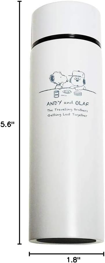 Marimo Craft SPY-795 Snoopy Pocket Toy, Andy & Olaf Gray, H 5.6 x Φ1.8 inches (14.3 x 4.5 cm)
