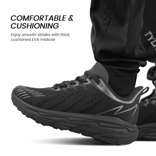 Mens Slip On Walking Shoes Running Tennis Shoes for Athletic Workout Gym Casual Non Slip Training Sneakers Breathable Knit Upper Indoor Outdoor2