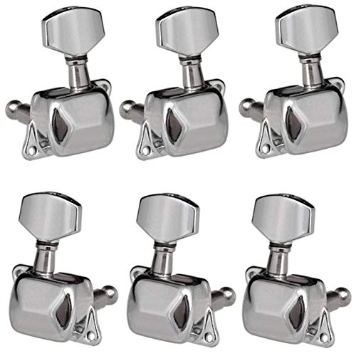 Kstyhome Piquets de réglage de corde de guitare 6 pièces Mécanique de réglage semi-fermée Mécaniques pour guitare… - Les Beatles, Paul McCartney, John Lennon, RIngo Starr, George Harrison Kstyhome Piquets de réglage de corde de guitare 6 pièces Mécanique de réglage semi-fermée Mécaniques pour guitare…