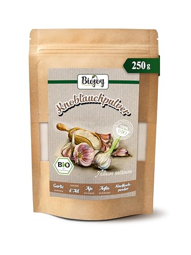 Biojoy Ajo en polvo Ecologico (250 g), Ajo molido, sin aditivos (Allium sativum)