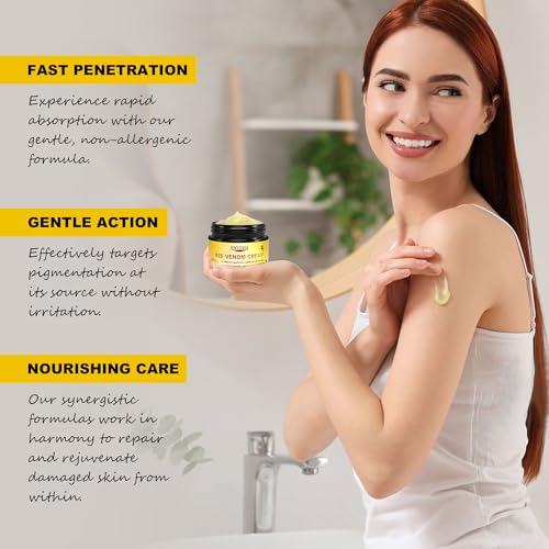 ENVISHA Bee Venom Cream, All-Body Skin Treatment, Natural Skin Moisturizer, New Bee Venom Skin Cream for All Types