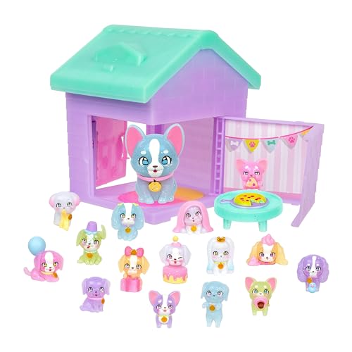 Little Live Pets Puppy House Playset, Mama Surprise Families Little Live Pets Puppy Party Pack, 15 Mini Collectible Puppies, Fold-Out Playset, Miniature Toys, Gift for Kids 5+ by Little Live Pets - Image 4