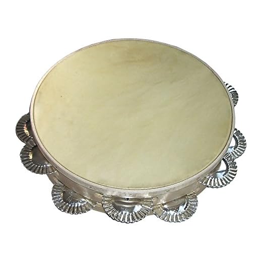 Pandereta Ø25 cm, gallega, doble,sonaja hojalata