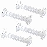 Cutelec Vertical Blind Valance Corners 4 Pack 3.5inch Clear Plastic for L Sharp Dust Cover,Blinds Parts,Accessory,Components