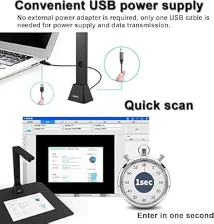 A2 Overhead Scanner – Automatic Large Format Document Scanner with Book Double Page Smoothing & Segmentation (for A2 Size Docs & Books)