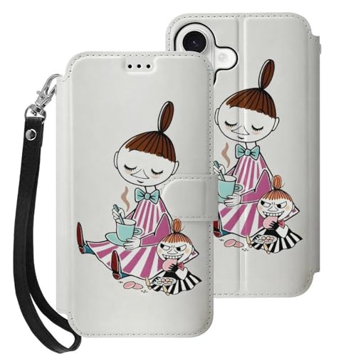 For ���[�~�� �Ή� iPhone 16plus �X�}�[�g�t�H���P�[�X �蒠�^ ����PU���U�[ ���u���X�^���h�@�\�t�� �J�[�h�X���b�g �X�g���b�v�t�� ���z�^ �}�j���A���� �J�[�h���[ ��G�肪�悢 �}�O�l�b�g�� �|�����z���� MM-60F