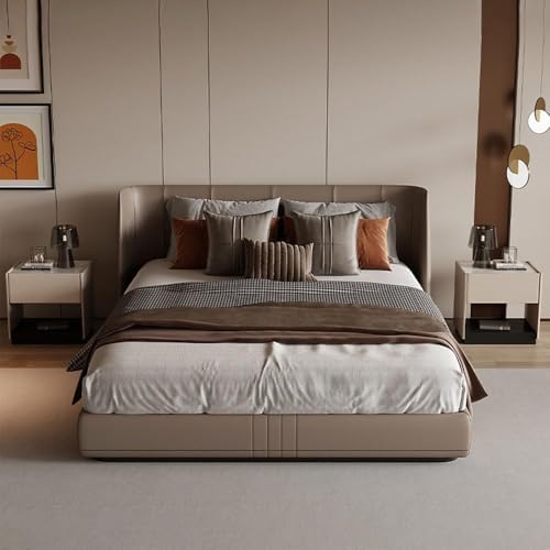 Minimalist Nightstand with Drawer & Open Shelf - Modern Bedside Table, Stylish Sofa Side Table with Storage for Bedroom & Living Room, Elegant Design