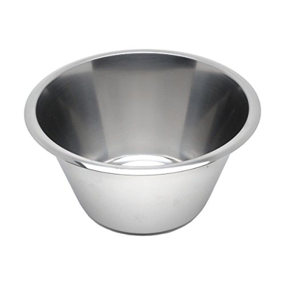 Genware NEV-1030 Swedish Bowl, Stainless Steel, 3 L, Silver